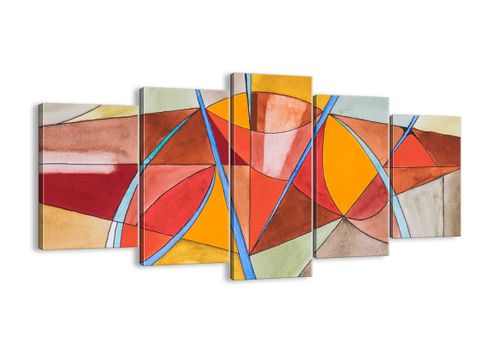 Obraz Na Płótnie - Kompozycja Figury - 160X85 Cm - Ea160X85-3960 na Arena.pl