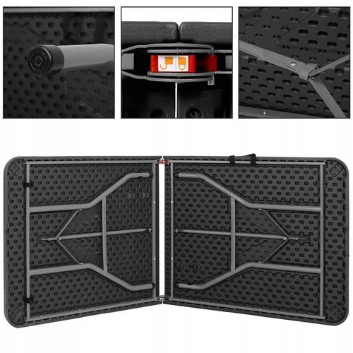 ZESTAW STÓŁ CATERINGOWY BANKIETOWY TURYSTYCZNY OGRODOWY CAMPINGOWY +2 ŁAWKI na Arena.pl