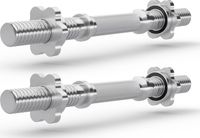 Gryfy do hantli Dumbbell Gryf Prosty Krótki Hantle 40cm 28mm 2szt. - Zipro