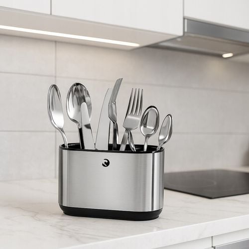 OCIEKACZ NA SZTUĆCE STAL NIERDZEWNA KUCHENNY POJEMNIK ORGANIZER na Arena.pl