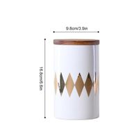 Pojemnik Ceramiczny - Z Pokrywką - NORDIC - Wielofunkcyjny C