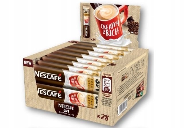 (x28) NESCAFE 3w1 Creamy Latte 15g zdjęcie 2
