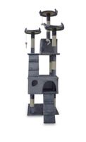 16652 Drapak dla kota szary 170cm drzewko z myszkami zabawkami