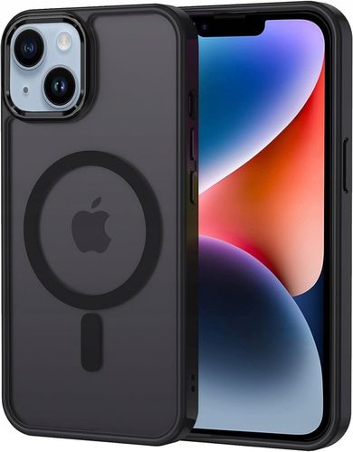 Etui Do iPhone 13 / 14 (Magsafe, Czarne Matowe, Wzmacniane, Trwałe) 2xSzkło na Arena.pl
