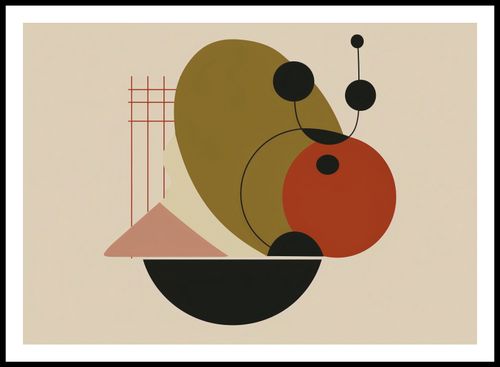 Plakat 84x59,5cm Geometryczny Balans na Arena.pl