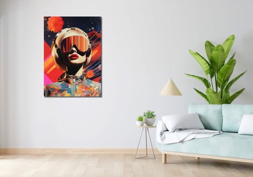 Obraz 70x100cm Retrofuturystyczna Muza na Arena.pl