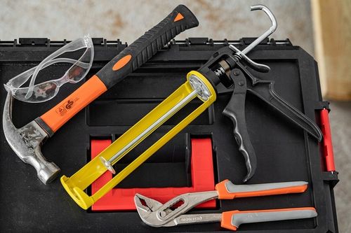 PISTOLET Wyciskacz do silikonów kartuszy klejów Solidny 18:1 Bauhus na Arena.pl