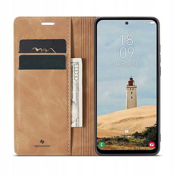 Spacecase Wallet Galaxy A36 Light Brown zdjęcie 7