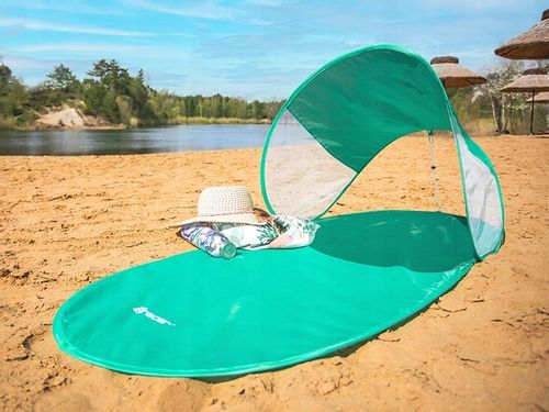 MATA PLAŻOWA Z DASZKIEM SKŁADANA 145 X 70 CM BIWAK na Arena.pl