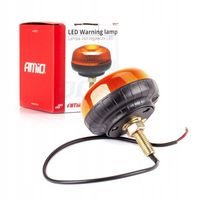 Lampa ostrzegawcza mini kogut 18 LED śruba R65 R10 12-24V W21sb AMIO-02923