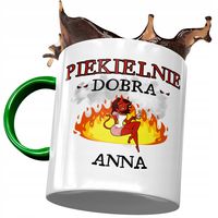 Kubek Zielony Dla Anny Przyjaciółki Prezent Z Nadrukiem Ze Zdjęciem