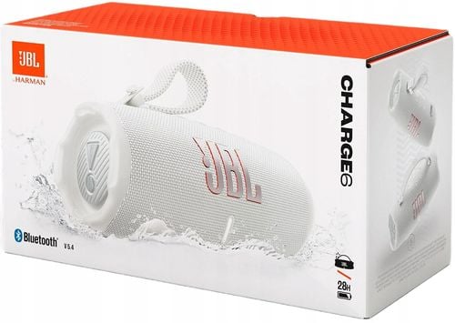 Głośnik bezprzewodowy JBL Charge 6 Biały na Arena.pl