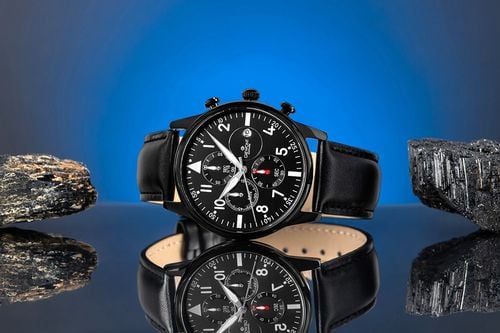 zegarek męski giewont chronograph sapphire czarny gw5630-a1 na Arena.pl