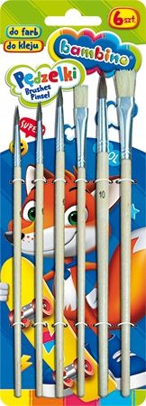 PĘDZELKI 6SZT BAMBINO  1697 zdjęcie 1