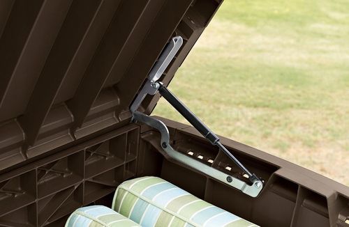 Skrzynia Ogrodowa Balkonowa Keter Siedzisko Schowek Kufer 416L Brąz na Arena.pl