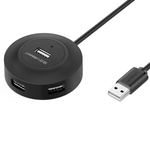 Ugreen HUB 4w1 USB-A - 4xUSB-A 2.0 480Mb/s 1m czarny (CR106) na Arena.pl
