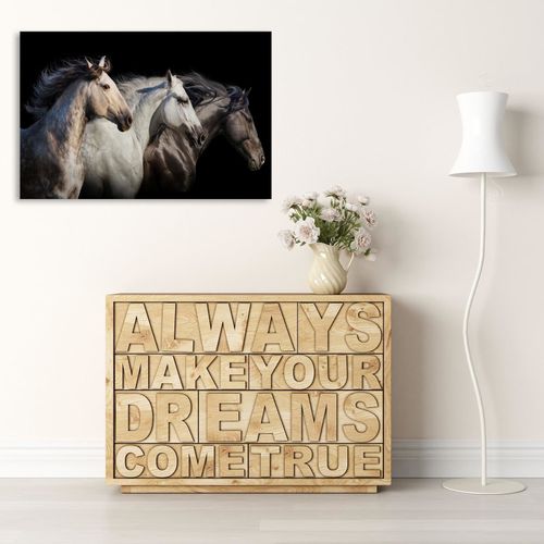 Obraz na płótnie - Canvas, Trójka koni 50x70 na Arena.pl