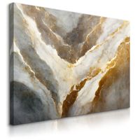 Obraz Na Płótnie Abstrakcja Marmur Imitacja Kamienia Glamour 100cm x 70cm