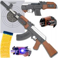 KARABIN PISTOLET NA KULKI AK47 KAŁACH REPLIKA ASG 800 KULEG GRATIS ZESTAW