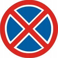 ZNAK DROGOWY znaki zakaz parkowania B 60cm