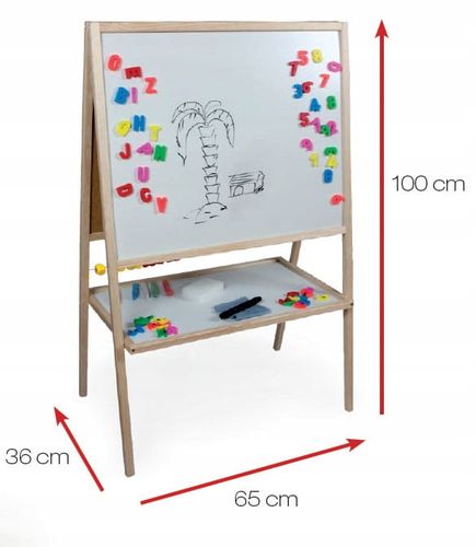 Drewaniana Tablica Magnetyczna Plus Liczydło na Arena.pl
