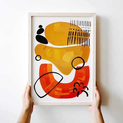 Plakat plakaty boho geometria 21x29,7 cm A4 na Arena.pl