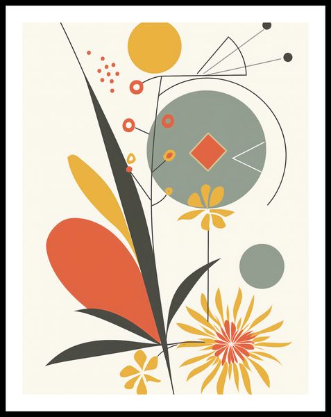 Plakat 50x65cm Geometryczny Ogród zdjęcie 3