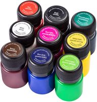 Farby do szkła Kraftika wielokolorowy 9 szt. 20 ml