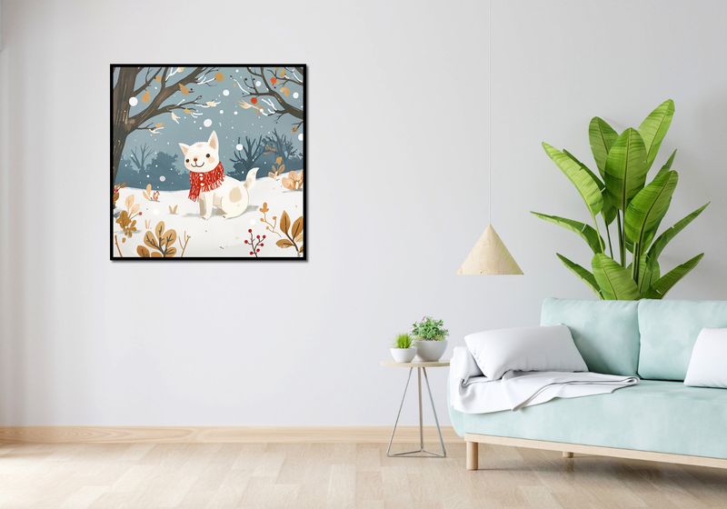 Plakat 90x90cm Śnieżny Kompan zdjęcie 4
