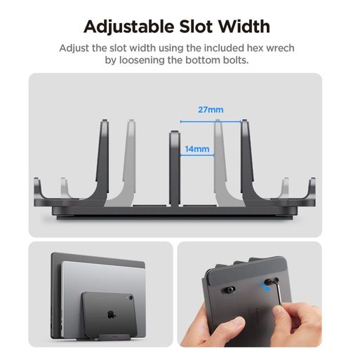 spigen ld208s4 vertical laptop stand space grey na Arena.pl
