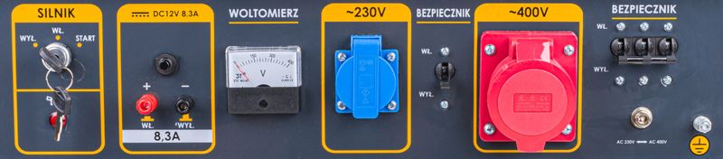 AGREGAT PRĄDOTWÓRCZY GENERATOR 7500W 230V 400V AVR PM-AGR-7500M-EL zdjęcie 9