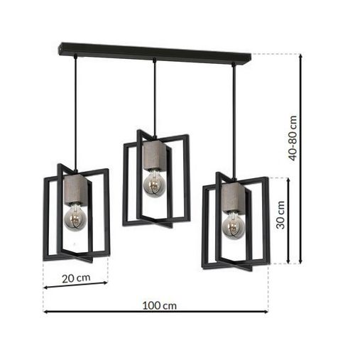 Lampa Wisząca Ralph 3xE27 na Arena.pl
