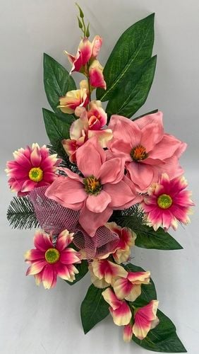 KOMPOZYCJA na cmentarz FLAKON WSAD DO WAZONU stroik na grób KWIATY na Arena.pl