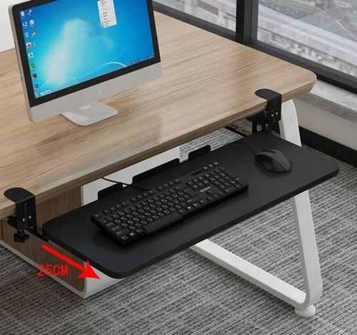 PÓŁKA POD KLAWIATURĘ SZUFLADA PODSTAWKA WYSUWANA ZACISKOWA NA BIURKO na Arena.pl