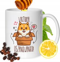 Kubek Dla Wiktorii Koleżanki Przyjaciółki Prezent Z Nadrukiem Biały 330Ml