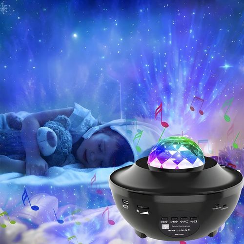 PROJEKTOR GWIAZD RZUTNIK NIEBA LAMPKA NOCNA LED GŁOŚNIK BLUETOOTH + PILOT na Arena.pl