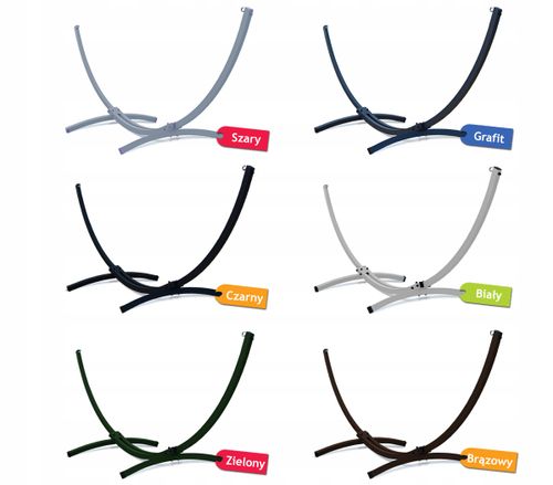 POTENZA Stelaż GRANDE ocynk 220kg + Hamak Medellin Creme na Arena.pl