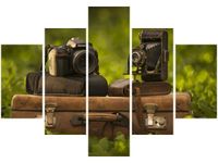 70 100CM OBRAZ 5 ELEM SPOTKANIE PO LATACH DRUK PŁÓTNO