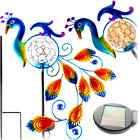 LAMPA PAW SOLARNY Z KULĄ ŚWIECĄCĄ LED OZDOBA SOLARNA SOLAR OGRÓD LAMPK