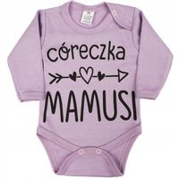 BODY r.62 wrzosowy wzór 401 CÓRECZKA MAMUSI