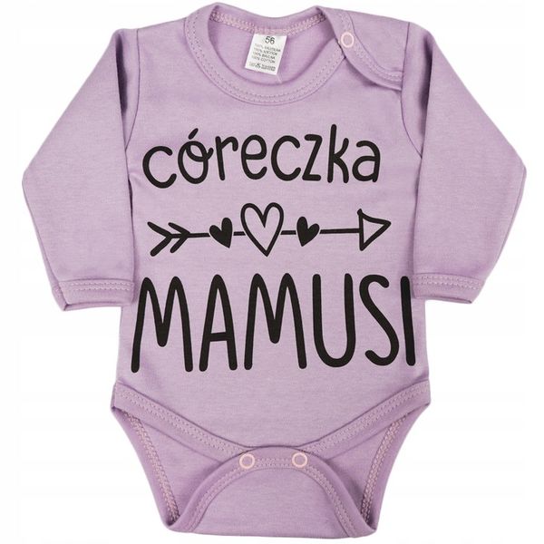 BODY r.62 wrzosowy wzór 401 CÓRECZKA MAMUSI zdjęcie 1