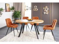 Stół rozkładany DOMINGO II 140(272)x80 dąb/czarny