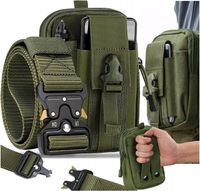 SASZETKA NERKA TAKTYCZNA MILITARNA WOJSKOWA SURVIVAL KIESZEŃ + PAS PASEK