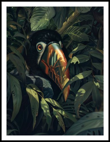 Plakat 60x80cm Skryty Tukan na Arena.pl