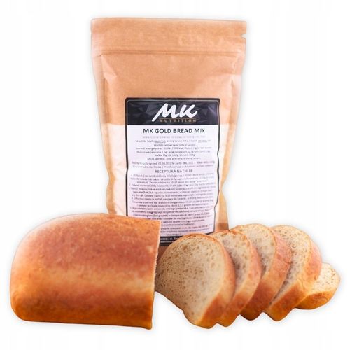 KETO CHLEB Mieszanka chlebowa wysokobiałkowa MK GOLD BREAD MIX 600g na Arena.pl