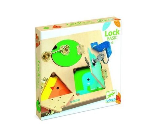 DJECO Drewniana tabliczka manualna LockBasic na Arena.pl