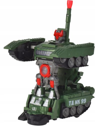AUTO CZOŁG ROBOT AUTOBOT 2w1 POJAZD NA BATERIE DLA DZIECI ŚWIECI JEŹDZI na Arena.pl