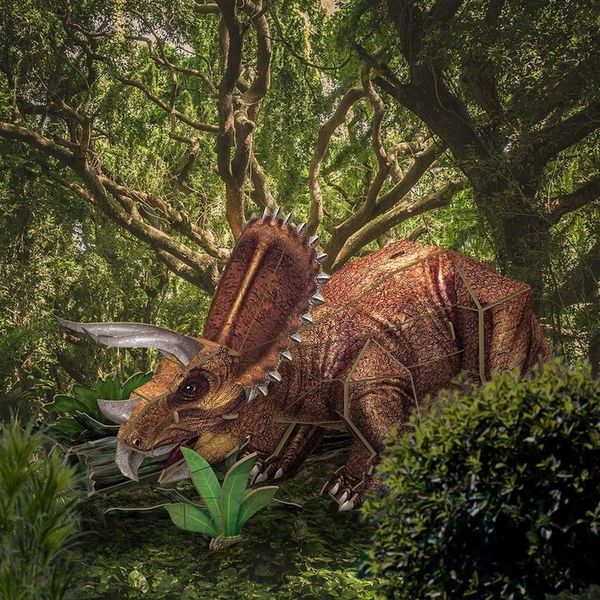 Puzzle 3D National Geographic Triceratops - Cubic Fun zdjęcie 3