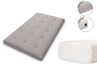 Materac 120x200 Bawełniany - Pascall Futon Comfort Natural - Szary