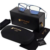 Męskie okulary PREMIUM +2.50 do czytania i komputera Blue Light+Antyrefleks